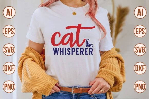 Cat Whisperer Embroidery Design