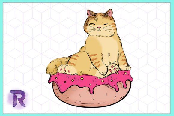 Donut Cat Cute Cat Sublimation