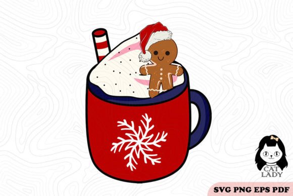 Free Hot Cocoa Christmas SVG PNG