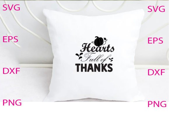 Hearts Full of Thanks Svg Design