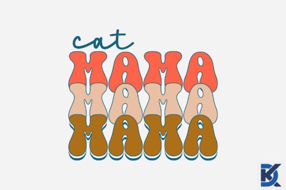 Retro Cat Mama Design