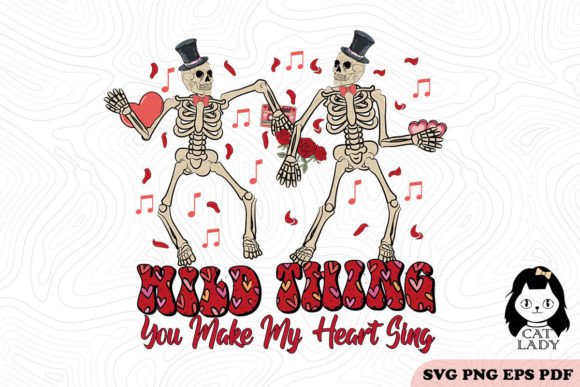 Skeletons Valentine SVG PNG Sublimation