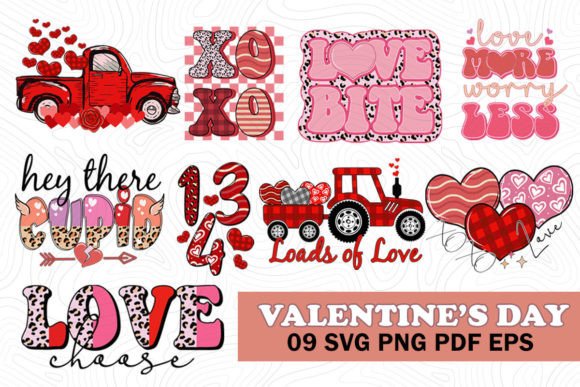 Valentine Day SVG PNG Sublimation Bundle